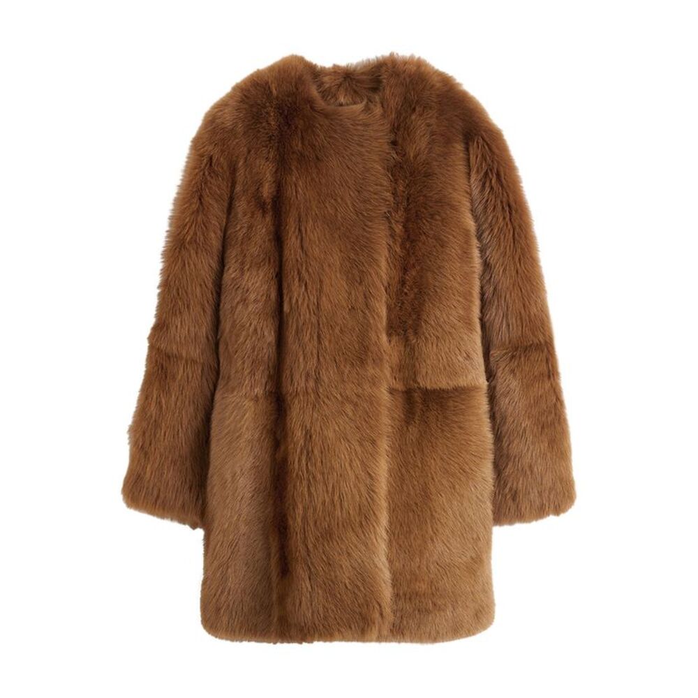 Toteme Women Short Lamb Fur Coat